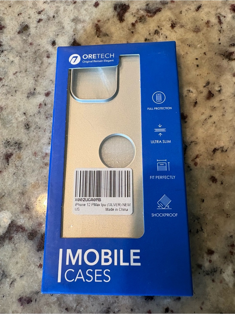 Silver iPhone 12 Pro Max Case - Slim Protective Cover